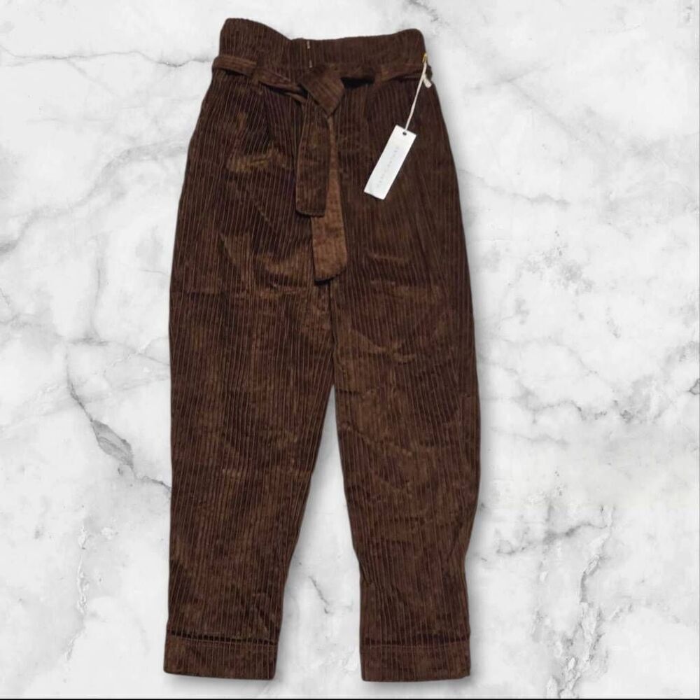 Happy Nature 100% Cotton Brown Belted Pants